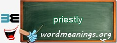 WordMeaning blackboard for priestly